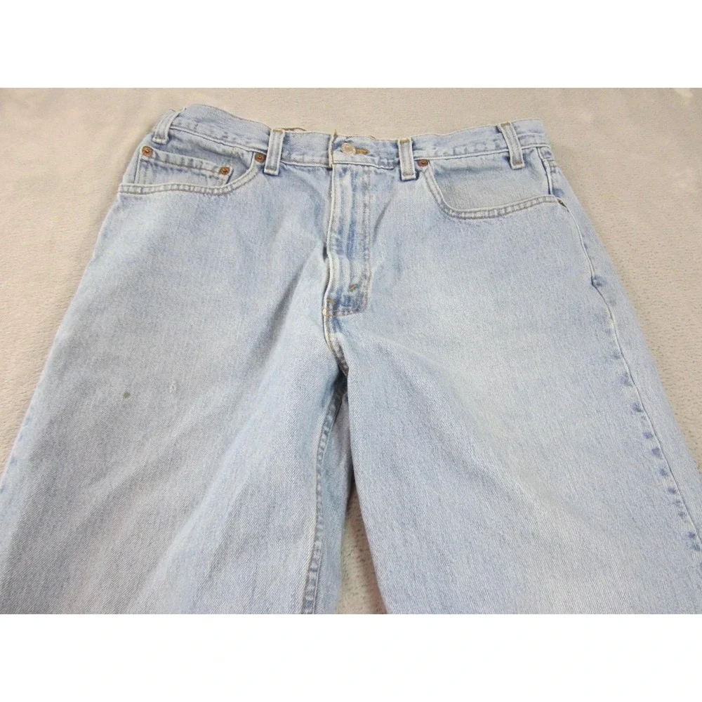 Vintage Levis 550 Jeans Mens 36x34 Light Wash Blue Denim Relaxed Fit Tapered Leg